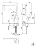 SYSTEMCERAM Armatur Skiva Edelstahl massiv, 10040