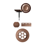 SCHOCK Sichtteile in Copper brushed zu Ablaufgarnitur mit Drehexcenter Copper brushed 400077COB