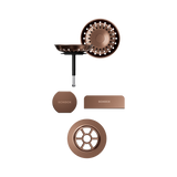 SCHOCK Sichtteile in Copper brushed zu Ablaufgarnitur mit Drehexcenter Copper brushed 400079COB