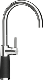 SCHOCK Einhebelmischer SC-520 Cristalite Festauslauf Onyx 555000GON