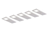 Tebü LED Rechteckleuchten-SET 6048-5 (4000 K) 5er Set