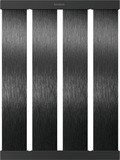 SCHOCK Design Abtropfgitter in Brushed Black Metalic Schwarz 629725S