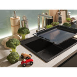 FRANKE Fragranitebecken MRG 610-52 A Black Matt Handbedienung 114.0658.586
