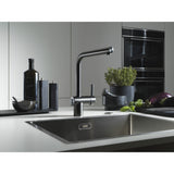 FRANKE Atlas Neo Sensor L Festauslauf Industrial black Seitenbedien. 115.0625.525