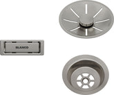Ab- u. Überlaufset satin platinum InFino metallische Oberfläche für Einzelbecken satin platinum 207406