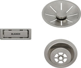 Ab- u. Überlaufset satin platinum InFino metallische Oberfläche für Einzelbecken satin platinum 207406