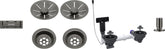Ablg Set 2x3,5'' mAfb InFino satin dark steel 207444