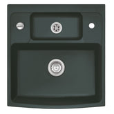 SYSTEMCERAM Einbauspüle Centra 60 Eibe 56 inkl. Excenterbetätigung, für 60 cm Schrankbreite, Einbauspüle - keine Lagerware Liefertermin bitte individ. Anfragen Auflage keine Beckenlage 50940256