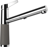 SCHOCK Einhebelmischer SC-510 Cristadur Schlauchbrause Silverstone 554120SIL