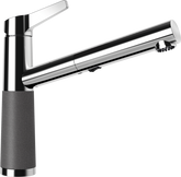 SCHOCK Einhebelmischer SC-510 Cristadur Schlauchbrause Stone 554120STO