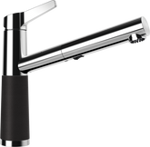 SCHOCK Einhebelmischer SC-510 Cristadur Schlauchbrause Nero 554120GNE
