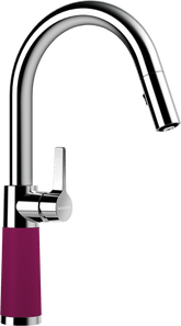 SCHOCK Einhebelmischer SC-520 Cristadur Schlauchbrause Berry 555120BRY