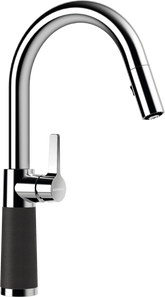SCHOCK Einhebelmischer SC-520 Cristalite Schlauchbrause Onyx 555120GON