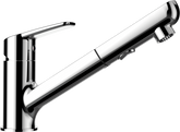 SCHOCK Einhebelmischer DAJA Schlauchbrause Chrom 522120CHR