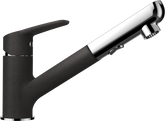 SCHOCK Einhebelmischer DAJA Schlauchbrause Pulverbeschichtet Onyx 522120GON