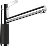SCHOCK Einhebelmischer SC-510 Cristalite Schlauchbrause Onyx 554123GON