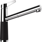 SCHOCK Einhebelmischer SC-510 Cristalite Schlauchbrause Nero 554123GNE