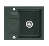SYSTEMCERAM Einbauspüle Genea 60 Eibe 56 inkl. Excenterbetätigung, für 50 cm Schrankbreite, Einbauspüle Auflage reversibel 50970256