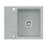 SYSTEMCERAM Einbauspüle Genea 60 Titan 78 inkl. Handbetätigung, für 50 cm Schrankbreite, Einbauspüle Auflage reversibel 50970178