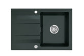 SYSTEMCERAM Einbauspüle Genea 75 Eibe 56 inkl. Excenterbetätigung, für 50 cm Schrankbreite, reversibel einsetzbar, Einbauspüle Auflage reversibel 50900256