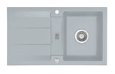 SYSTEMCERAM Einbauspüle Genea 87 Titan 78 inkl. Excenterbetätigung, für 50 cm Schrankbreite, Einbauspüle Auflage reversibel 50910278