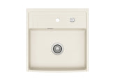 SYSTEMCERAM Einbauspüle Kentro 60 Jasmin 19 inkl. Excenterbetätigung, für 60 cm Schrankbreite, Einbauspüle Auflage keine Beckenlage 59930219