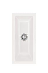 SYSTEMCERAM Einbauspüle Mera 16 U/g Polar 13 inkl. Handbetätigung, für 30 cm Schrankbreite, Spüle zum Unterbau mit geschliffener Oberseite Unterbau keine Beckenlage 54460113