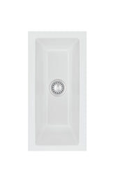 SYSTEMCERAM Einbauspüle Mera 16 U/g Satin 20 inkl. Handbetätigung, für 30 cm Schrankbreite, Spüle zum Unterbau mit geschliffener Oberseite Unterbau keine Beckenlage 54460120