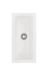 SYSTEMCERAM Einbauspüle Mera 24 F/o Grönland 12 inkl. Handbetätigung, für 30 cm Schrankbreite, Spüle zum flächenbündigen Einbau ohne Hahnlochbank, nicht verschließbar, inkl. 4 x Eckradien R 10 Flächenbündig keine Beckenlage 51460112
