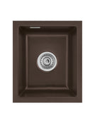 SYSTEMCERAM Einbauspüle Mera 32 U/g Siena 65 inkl. Handbetätigung, für 45 cm Schrankbreite, Spüle zum Unterbau mit geschliffener Oberseite Unterbau keine Beckenlage 54610165