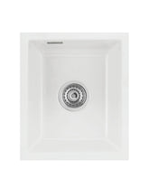 SYSTEMCERAM Einbauspüle Mera 32 U/g Grönland 12 inkl. Excenterbetätigung, für 45 cm Schrankbreite, Spüle zum Unterbau mit geschliffener Oberseite Unterbau keine Beckenlage 54610212