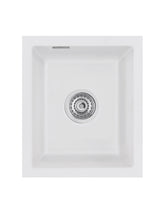 SYSTEMCERAM Einbauspüle Mera 32 U/g Satin 20 inkl. Excenterbetätigung, für 45 cm Schrankbreite, Spüle zum Unterbau mit geschliffener Oberseite Unterbau keine Beckenlage 54610220