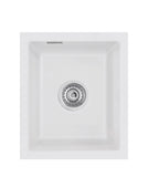 SYSTEMCERAM Einbauspüle Mera 32 U/g Satin 20 inkl. Handbetätigung, für 45 cm Schrankbreite, Spüle zum Unterbau mit geschliffener Oberseite Unterbau keine Beckenlage 54610120