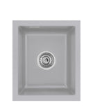 SYSTEMCERAM Einbauspüle Mera 39 F/o Titan 78 inkl. Excenterbetätigung, für 40 cm Schrankbreite, Spüle zum flächenbündigen Einbau ohne Hahnlochbank, inkl. 4 x Eckradien R 10 Flächenbündig keine Beckenlage 51610278