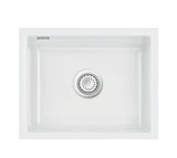 SYSTEMCERAM Einbauspüle Mera 50 U/g Grönland 12 inkl. Excenterbetätigung, für 60 cm Schrankbreite, Spüle zum Unterbau mit geschliffener Oberseite Unterbau keine Beckenlage 54570212