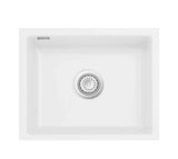 SYSTEMCERAM Einbauspüle Mera 50 U/g Polar 13 inkl. Handbetätigung, für 60 cm Schrankbreite, Spüle zum Unterbau mit geschliffener Oberseite Unterbau keine Beckenlage 54570113