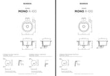 SCHOCK Spüle Unterbau Mono R-100-U Cristadur Dusk MONR100UDSK