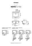 SCHOCK Spüle Unterbau Nemo N-100-U Cristalite Nero NEMN100UGNE