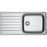 FRANKE Edelstahlspüle SKL 611-100 XL Edelstahl Drehknopf Chrom 101.0727.746