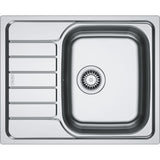FRANKE Edelstahlspüle SKL 611-62/50 Edelstahl Drehknopf Chrom 101.0729.488