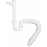 FRANKE Siphon 1 1/2 Zoll flexibel weiß Kunststoff 112.0006.456