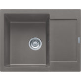 FRANKE Fragranitespüle MRG 611-62 Steingrau Druckknopf Edelstahl 114.0477.503