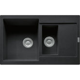 FRANKE Fragranitespüle MRG 651-78 Onyx Druckknopf Edelstahl 114.0477.282