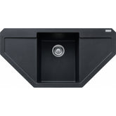 FRANKE Fragranitespüle MRG 612-97 E Onyx Druckknopf Edelstahl 114.0477.540