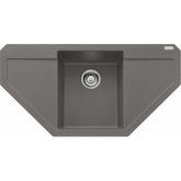FRANKE Fragranitespüle MRG 612-97 E Steingrau Druckknopf Edelstahl 114.0477.552