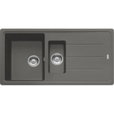 FRANKE Fragranitespüle BFG 651-97 Steingrau Drehknopf 114.0256.627
