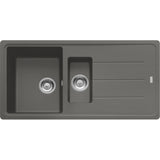 FRANKE Fragranitespüle BFG 651-97 Steingrau Drehknopf 114.0256.627