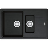 FRANKE Fragranitespüle BFG 651-78 Onyx Drehknopf 114.0301.345