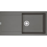 FRANKE Fragranitespüle MRG 611-97 XL Steingrau Druckknopf Edelstahl 114.0477.372
