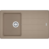 FRANKE Fragranitespüle BFG 611-86 Cashmere Drehknopf Edelstahl 114.0336.916